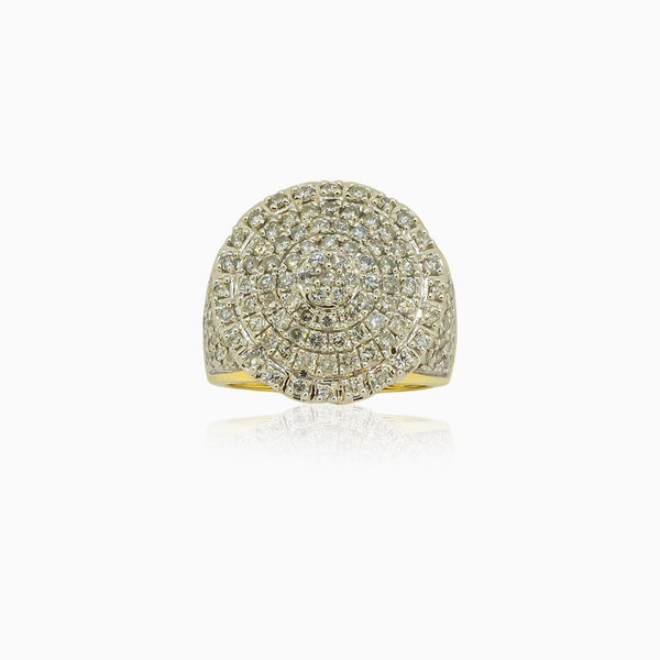 10K Gold 2.25 ctw Men's Diamond Ring by ijaz jewelers