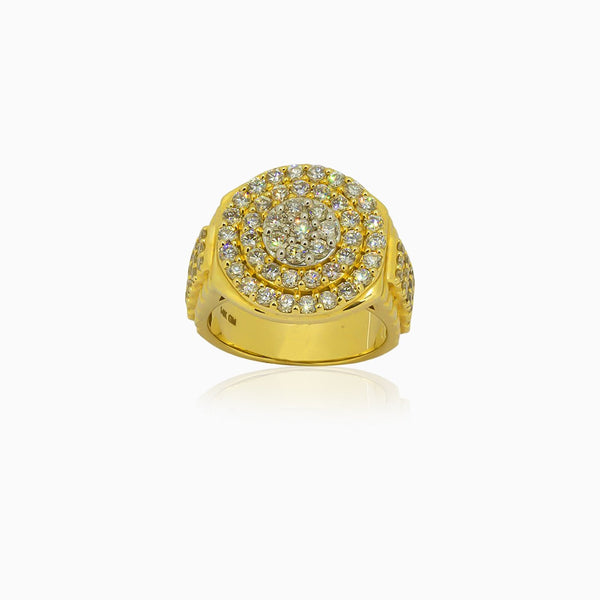 14K Gold Men's Diamond 2.44 ctw Ring by ijaz jewelers
