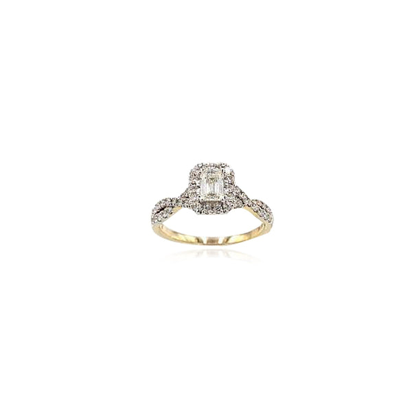 14K Gold Lady Diamond Ring Certified By Ijaz Jewelers