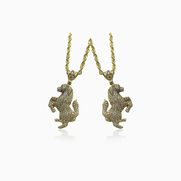Horse Pendant and Rope Chain Set-up | The Jeweler Of Kings & Queens