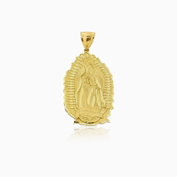 10K Plain Gold Virgin Mary Pendant by ijaz jewelers