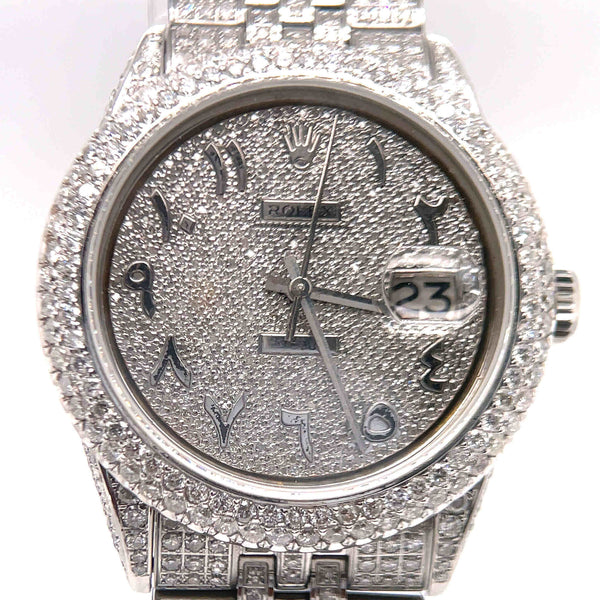 36mm Stainless Steel Fully Iced Out RX By Ijaz Jewelers