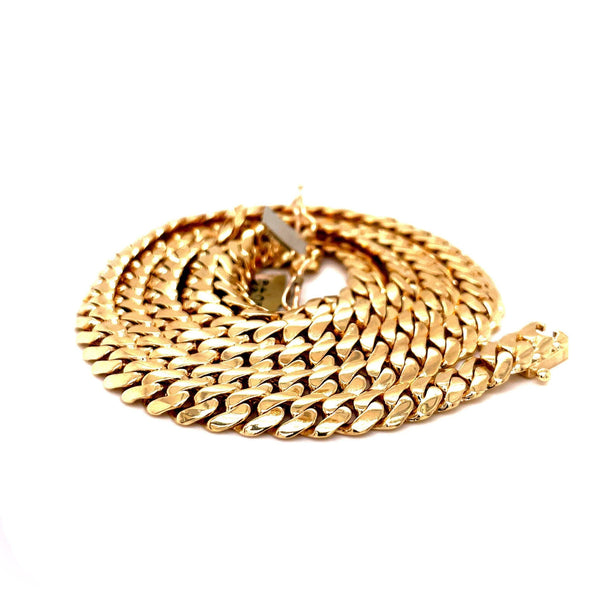 10K Solid Gold Miami Cuban Chain by ijaz jewelers