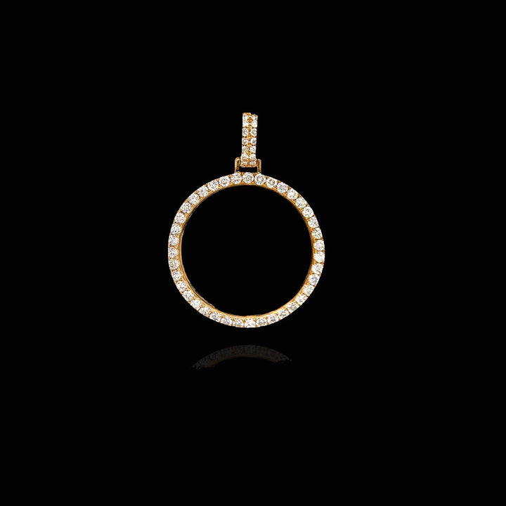 Diamond Bezel Round Pendant - The Jeweler Of Kings & Queens