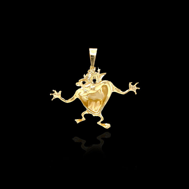 10k Gold Tasmanian Devil “Taz” Pendant