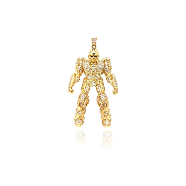 10K Yellow Gold Bumblebee Transformer Pendant by ijaz jewelers