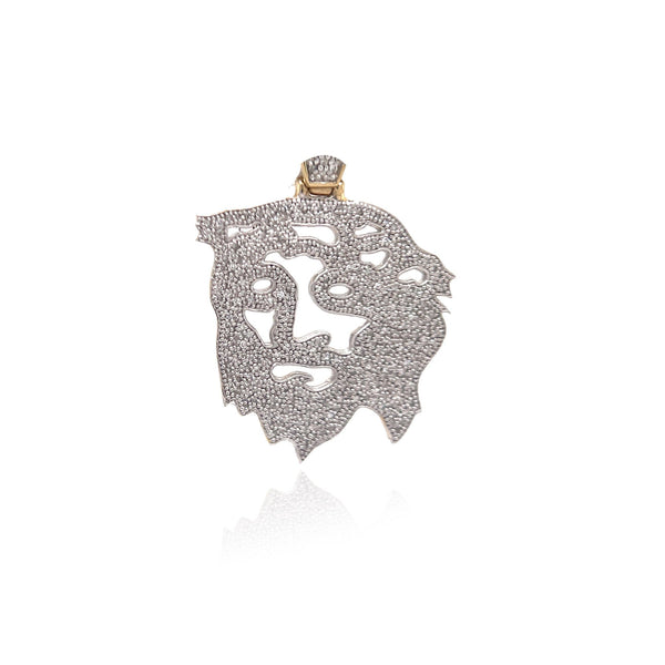 Diamond See Through Jesus Face Pendant By Ijaz Jewelers