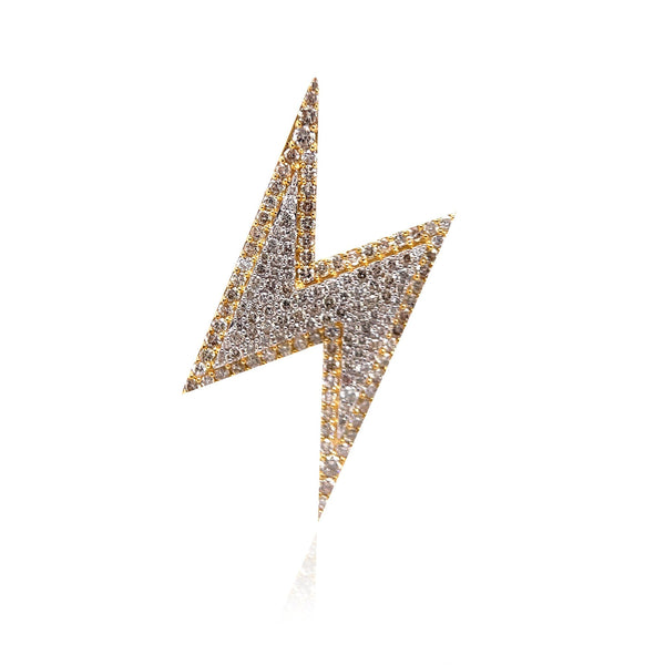Diamond Electric Bolt Pendant By Ijaz Jewelers