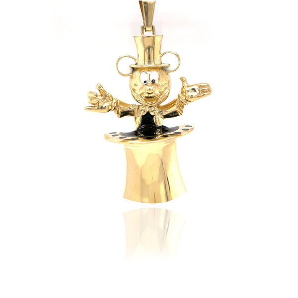 10k Yellow Gold Magic Mouse Pendant by ijaz jewelers