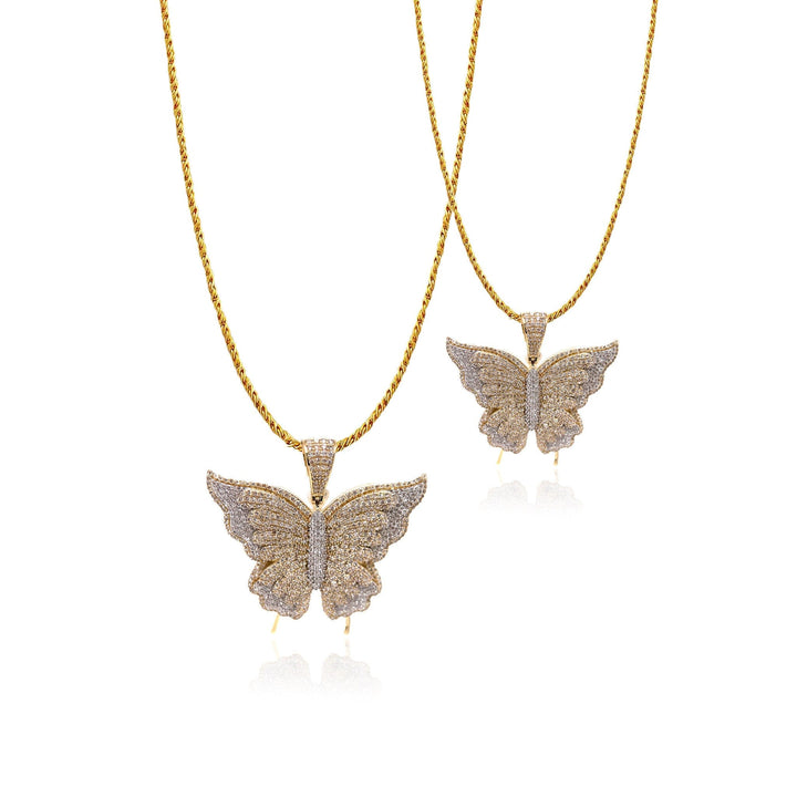 Diamond Butterfly Pendant by the Jewelers of Kings & Queens