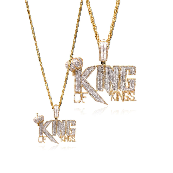 Gold & Diamond King Of kings Pendant by the Jewelers of Kings & Queens
