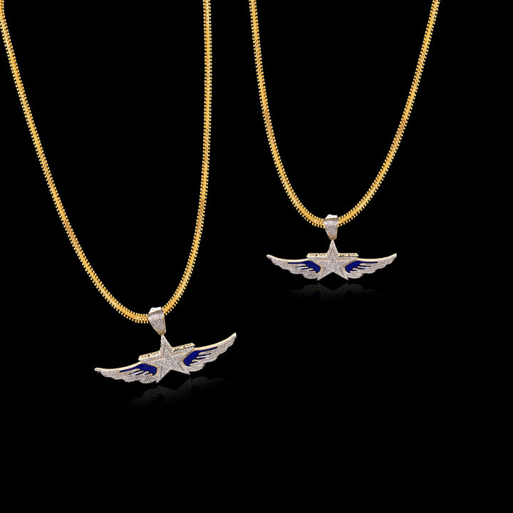 Star With Wings Pendant - The Jeweler Of Kings & Queens