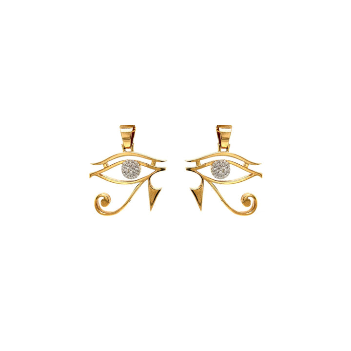Diamond Eye Of Horus Pendant by Ijaz Jewelers