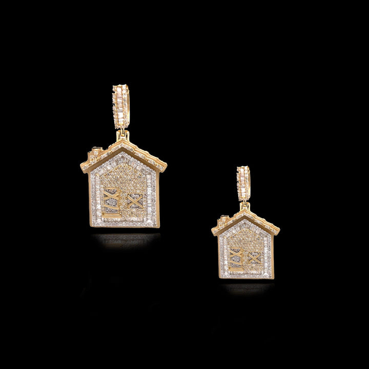 Diamond Trap House Pendant by Ijaz Jewelers