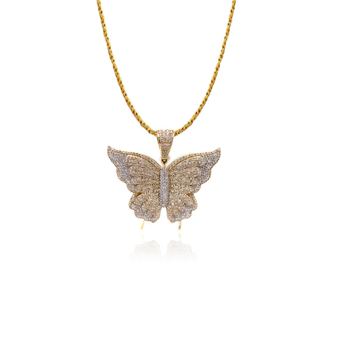 Diamond Butterfly Pendant setup by Ijaz Jewelers