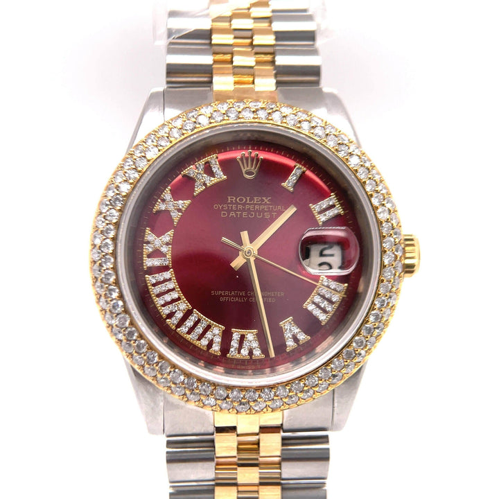  Two Tone Stainless Steel Double Row Diamond Bezel RX Watch - The Jeweler Of Kings & Queens