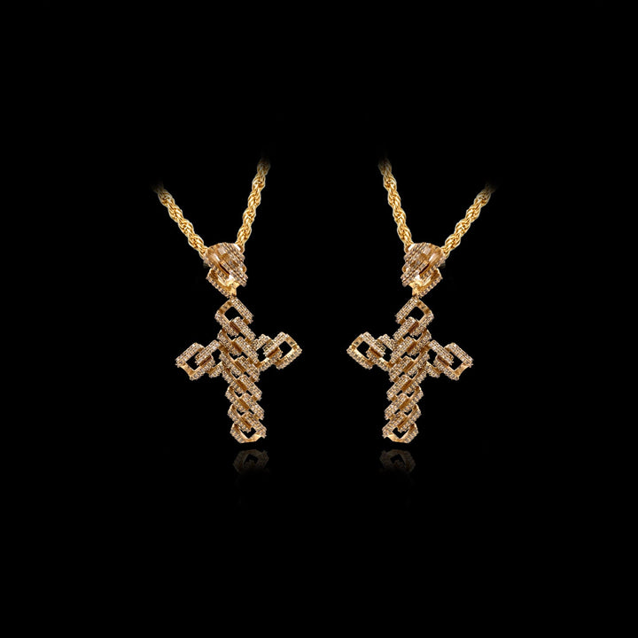 Diamond Cuban Cross Pendant by the Jewelers of Kings & Queens