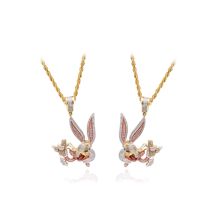 Diamond Bugs Bunny Pendant by Ijaz Jewelers