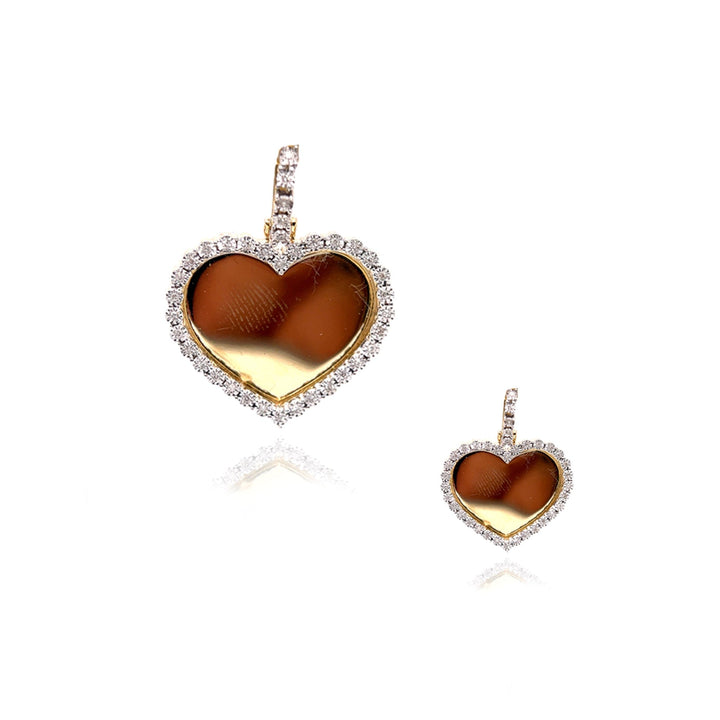 Diamond Heart Picture Pendant by Ijaz Jewelers