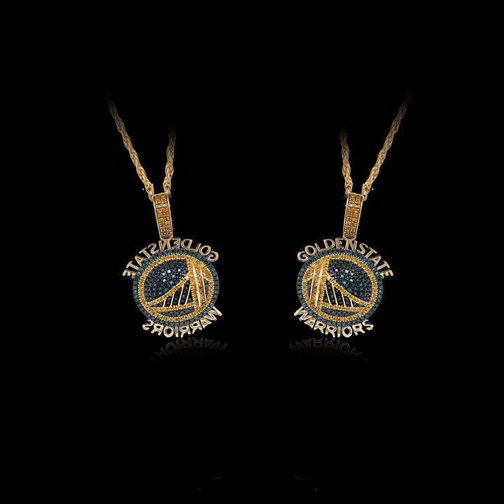 Diamond Golden State Warriors Pendant by Ijaz Jewelers