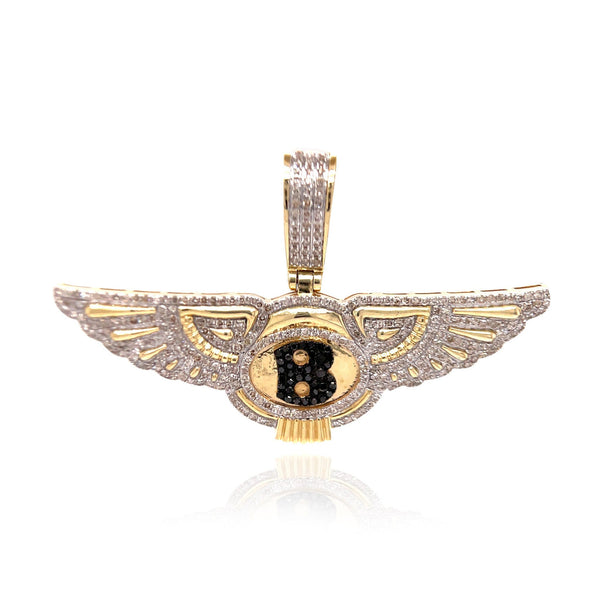 Diamond Bentley Logo Pendant By Ijaz Jewelers