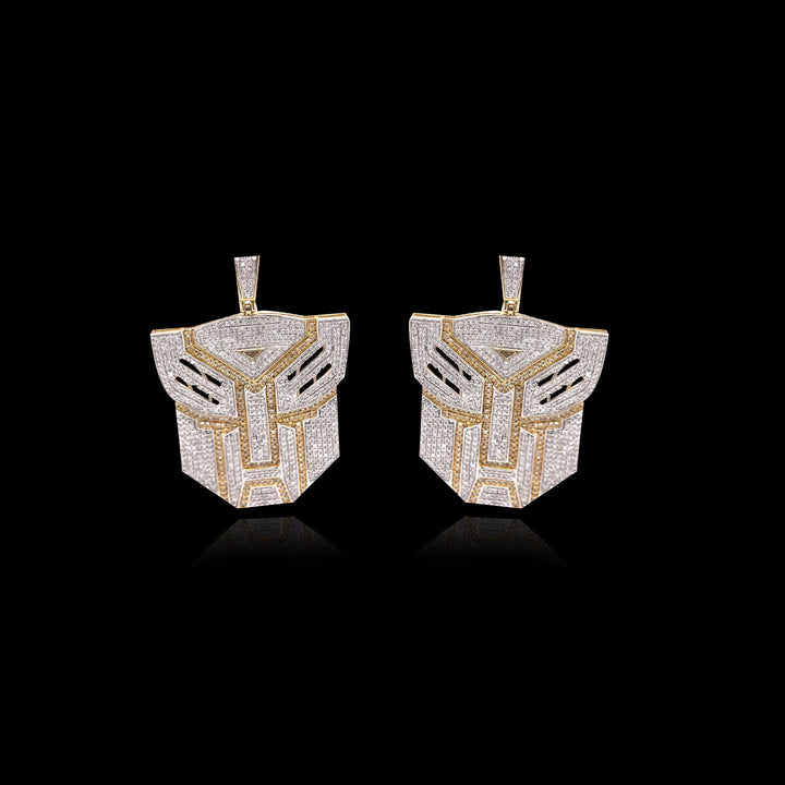 Gold Diamond Transformer Pendant - The Jeweler Of Kings & Queens