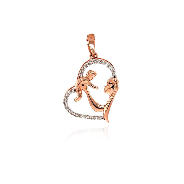 Diamond Rose Gold Maternity Pendant By Ijaz Jewelers
