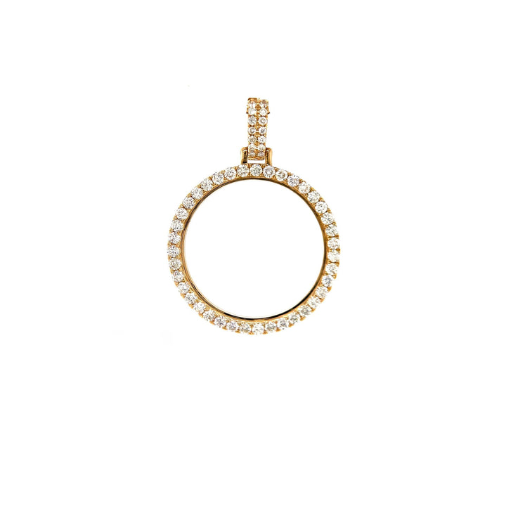 Diamond Bezel Round Pendant By Ijaz Jewelers